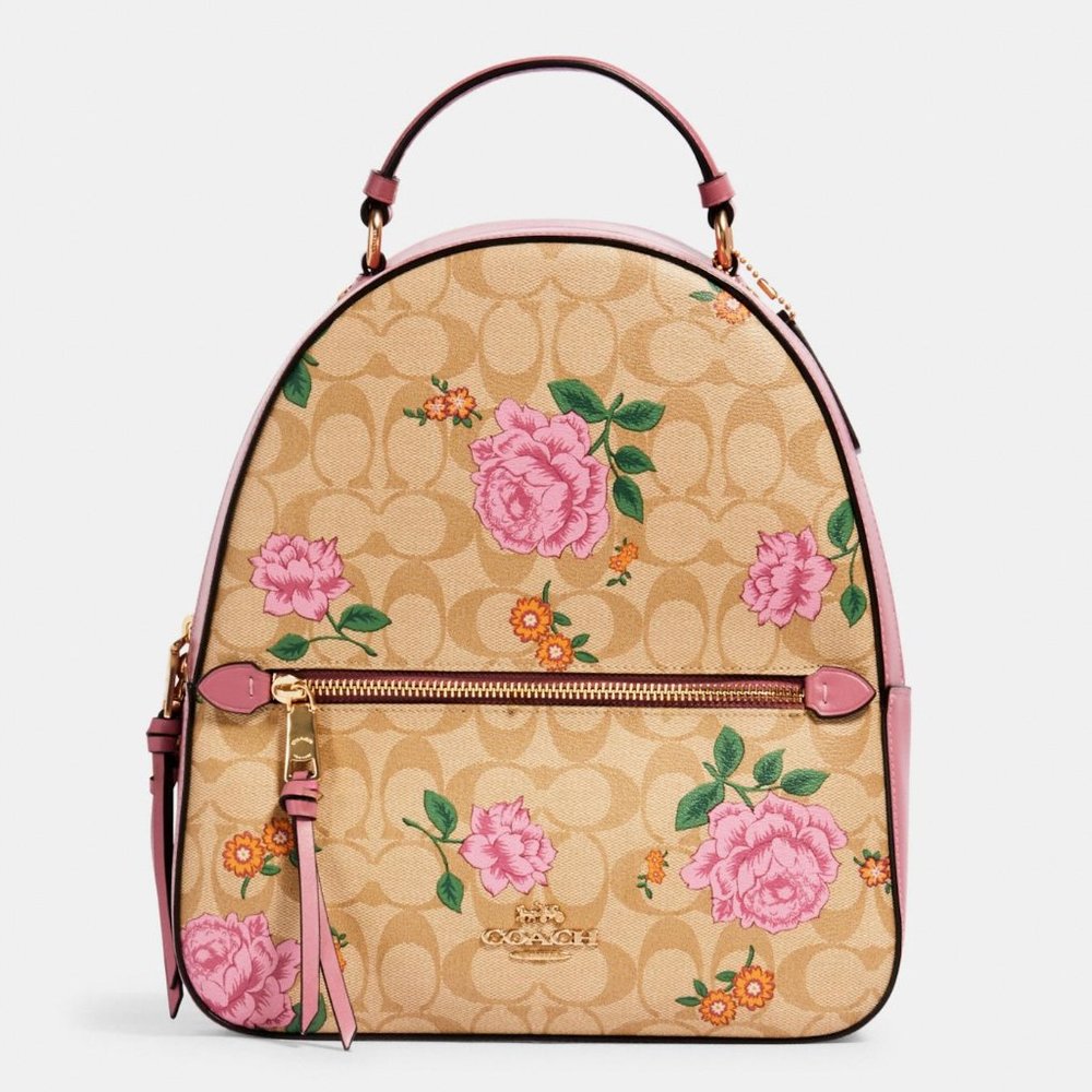 NWT Coach Jordyn Backpack In Signature Canvas